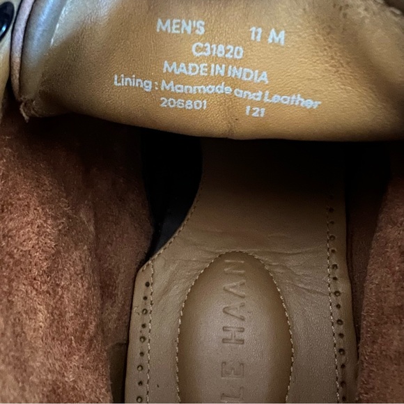 Cole Haan Chukka Boot Brown Leather Lace up Boots Size 11 M - Picture 11 of 12